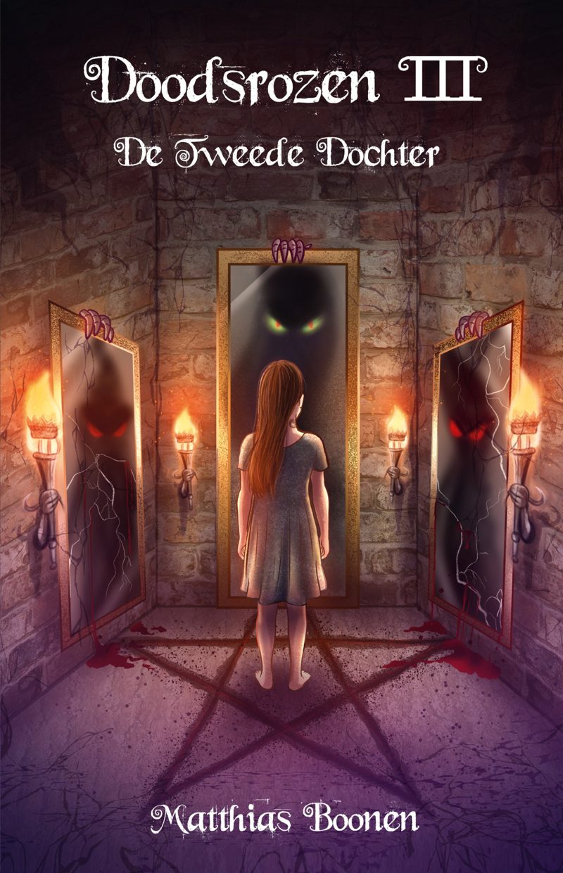 Cover van Doodsrozen III – De Tweede Dochter door Matthias Boonen